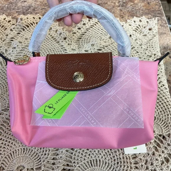 Longchamp Le Pliage Original Mini Pouch with strap - Picture 2 of 8